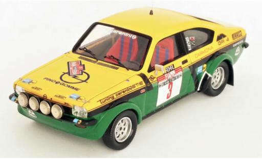 Modelauto Opel Kadett C GT/E C No.3 Rally Elba 1977 W.R&Atilde;&para;hrl/W.Pitz 1/43 Trofeu