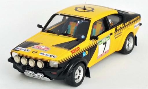 Modelauto Opel Kadett C GT/E C No.7 Euro H&Atilde;&curren;ndlerteam Rally Portugal 1976 A.Kull&Atilde;&curren;ng/C.-G.Andersson 1/43 Trofeu