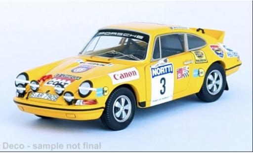 Modelauto Porsche 911 RS Carrera No.3 Rally WM 1000 Lakes Rally 1973 1/43 Trofeu