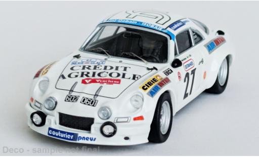 Modelauto Alpine A110 rallye Renault Crit&Atilde;&copy;rium Neige et Glace 1976 #27 1/43 Trofeu