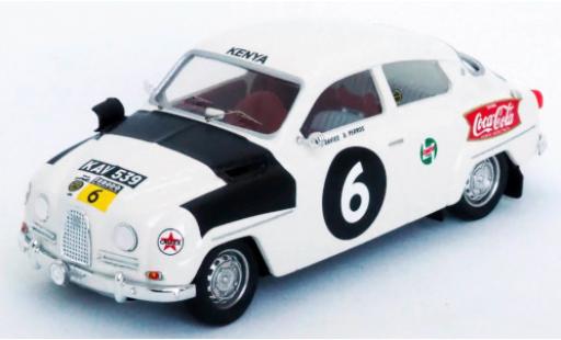 Modelauto Saab 96 Safari Rally RHD No.6 East African 12 J.A.Davies/D.Perros 1/43 Trofeu
