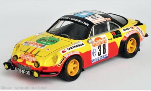 Modelauto Alpine A110 rallye Renault No.38 Rally WM Rally San Remo 1981 1/43 Trofeu