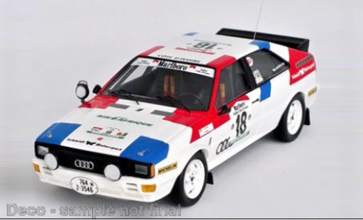 Modelauto Audi Quattro rallye No.18 Rally WM Rally Bandama 1981 1/43 Trofeu