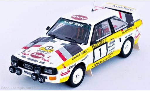 Modelauto Audi Sport Quattro rallye No.1 Team Rally WM 1000 Lakes Rally 1984 1/43 Trofeu