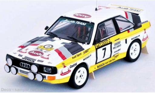 Modelauto Audi Sport Quattro rallye No.7 Team Rally WM 1000 Lakes Rally 1984 1/43 Trofeu