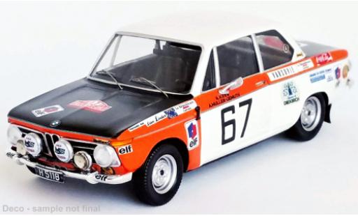 Modelauto Bmw 2002 ti No.67 Rally Monte Carlo 1972 1/43 Trofeu