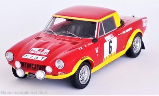 Modelauto Fiat 124 Abarth Rally No.6 Rally WM Rally Portugal 1974 1/43 Trofeu