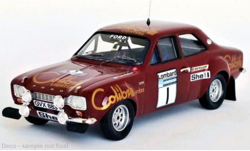 Modelauto Ford Escort RS 1600 MK I No.1 Colibri Lighters Rally WM RAC Rally 1974 1/43 Trofeu