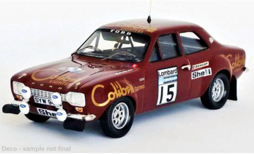 Modelauto Ford Escort RS 1600 MK I No.15 Colibri Lighters Rally WM RAC Rally 1974 1/43 Trofeu