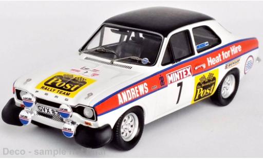Modelauto Ford Escort RS 2000 MK I RHD No.7 Mintex International Rally 1975 1/43 Trofeu
