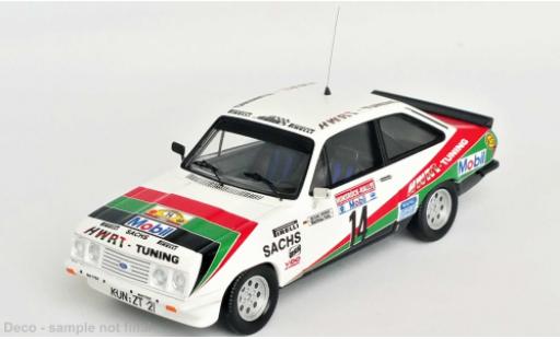 Modelauto Ford Escort RS 2000 MK II No.14 HWRT tuning Rally DM Rally Hunsr&Atilde;&frac14;ck 1984 1/43 Trofeu