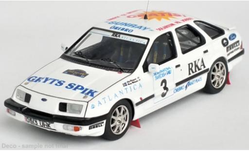 Modelauto Ford Sierra XR 4x4 No.3 Rally WM Rally Su&Atilde;&uml;de 1988 1/43 Trofeu