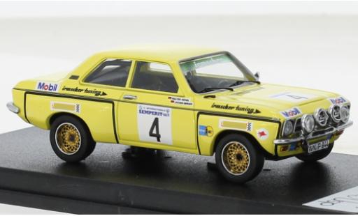 Modelauto Opel Ascona A Rally A No.4 Irmscher tuning EM Int. Semperit 1973 1/43 Trofeu