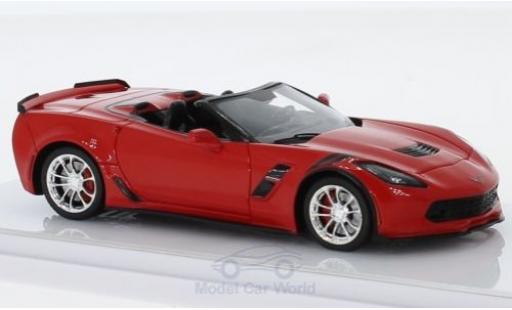 Modelauto Chevrolet Corvette Convertible (C7) Grand Sport Cabriolet rood 2017 1/43 TrueScale Miniatures