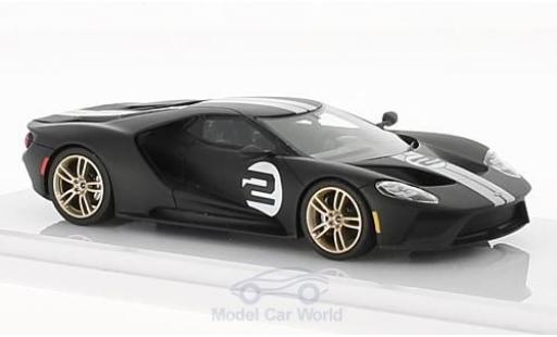Modelauto Ford GT GTE mat-zwart No.2 Heritage Edition 2017 1/43 TrueScale Miniatures