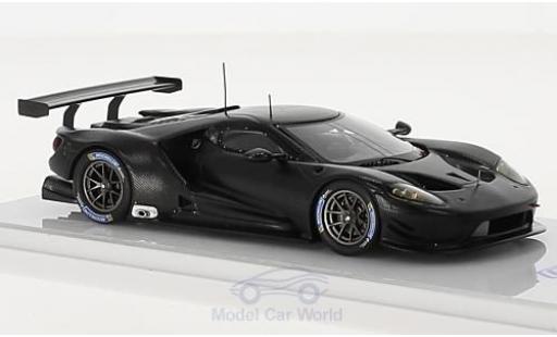 Modelauto Ford GT GTE zwart 2016 E Test Car 1/43 TrueScale Miniatures
