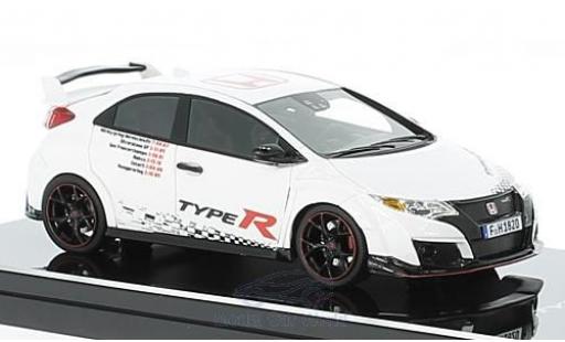 Modelauto Honda Civic Type R wit/Dekor 2016 1/43 TrueScale Miniatures