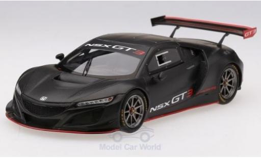 Modelauto Honda NSX GT3 mat-zwart 2017 Pr&Atilde;&curren;sentation 1/43 TrueScale Miniatures