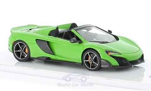 Modelauto McLaren 675 Spider LT groen 2016 1/43 TrueScale Miniatures