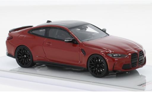Modelauto Bmw M4 Competition (G82) metallic rood 2021 1/43 TrueScale Miniatures