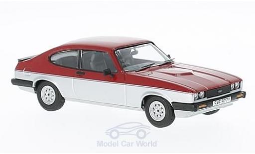Modelauto Ford Capri Calypso MK3 1.6 rood/grijs RHD 1/43 Vanguards