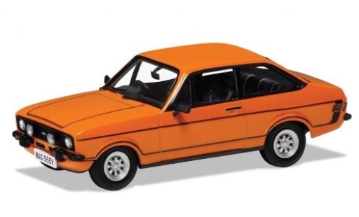 Modelauto Ford Escort Sport Mk2 1600 oranje/Dekor RHD 1/43 Vanguards