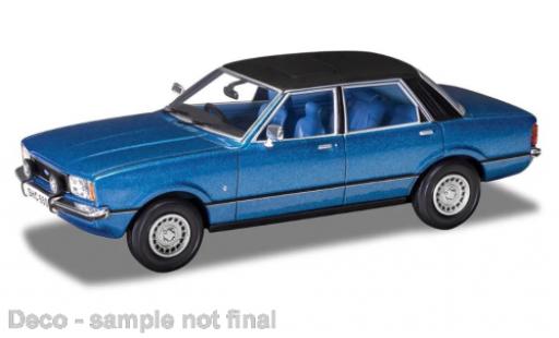 Modelauto Ford Cortina Ghia MK IV 2.0 blauw/zwart RHD 1/43 Vanguards