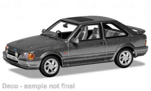 Modelauto Ford Escort RS Turbo MK IV metallic grijs RHD 1990 1/43 Vanguards