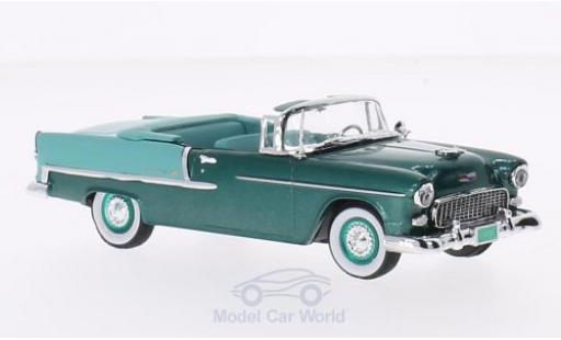 Modelauto Chevrolet Bel Air Convertible Cabriolet metallic groen/turquoise 1955 1/43 Vitesse