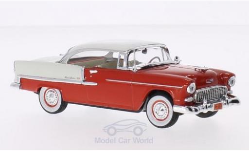 Modelauto Chevrolet Bel Air Coupe Hardtop rood/beige 1955 1/43 Vitesse