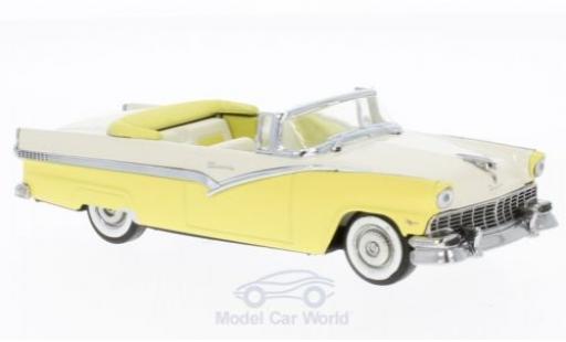 Modelauto Ford Fairlane 500 Convertible Cabriolet geel/beige 1/43 Vitesse