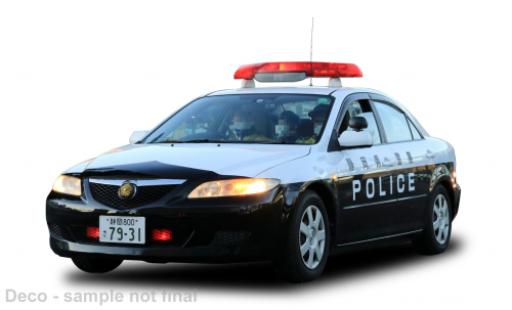 Modelauto Mazda 6 Base 2023 Japan Politie 1/43 Vitesse