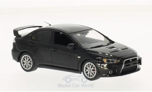 Modelauto Mitsubishi Lancer Evolution X Evo Final Edition zwart 1/43 Vitesse