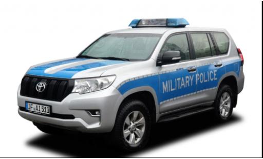 Modelauto Toyota Land Cruiser Prado Milit&Atilde;&curren;rpolitie 2018 1/43 Vitesse