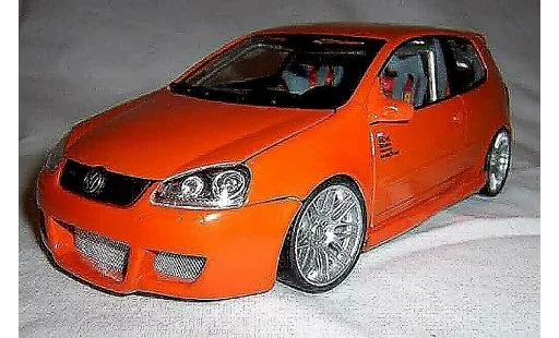 Volkswagen Golf GTI 1/18 Norev oranje jantes bbs 19 pouces modelauto