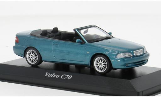 Modelauto Volvo C70 Cabriolet blauw 1/43 Maxichamps