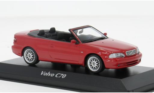 Modelauto Volvo C70 Cabriolet rood 1/43 Maxichamps