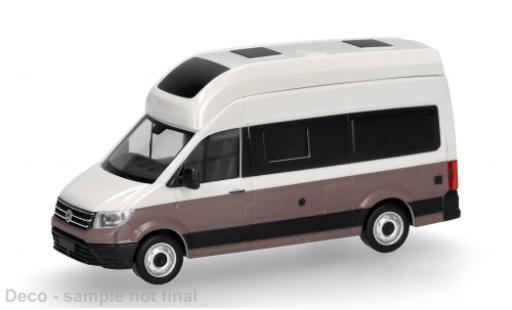 Modelauto Volkswagen Crafter Grand California 600 wit/beige 1/87 Herpa