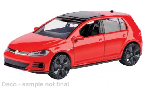 Modelauto Volkswagen Golf GTI A7 rood/zwart 2017 1/43 Motormax