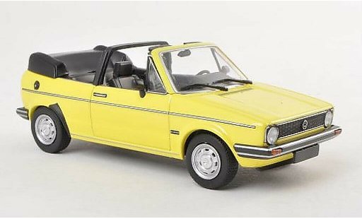 Volkswagen Golf Cabriolet 1/43 Minichamps geel 1980 modelauto