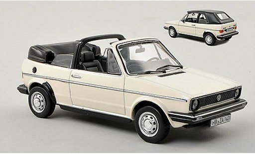 Volkswagen Golf Cabriolet 1/43 Norev wit 1981 modelauto