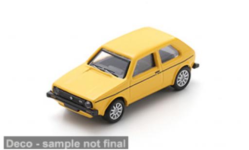 Modelauto Volkswagen Golf Base I GL geel 1/87 Schuco