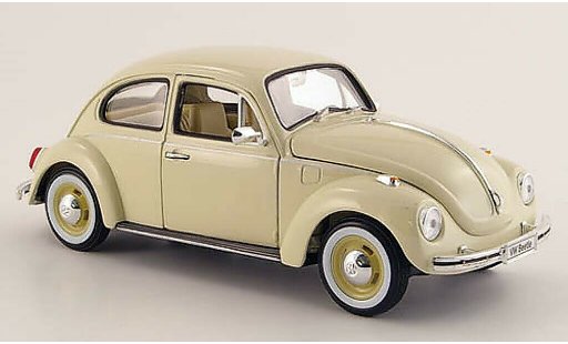 Volkswagen Kafer Base 1/24 Welly beige met witwandreifen 1972 modelauto