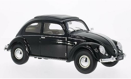 Volkswagen Kafer Base 1/18 Welly Brezelfenster zwart 1950 modelauto