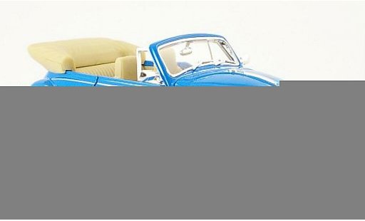 Volkswagen Kafer Cabriolet 1/24 Welly blauw open 1959 modelauto