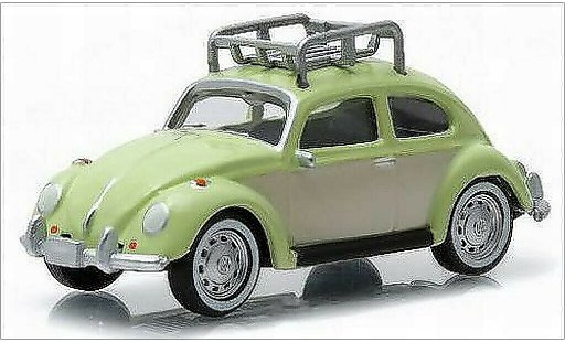 Volkswagen Kafer Base 1/64 Greenlight groen/beige modelauto
