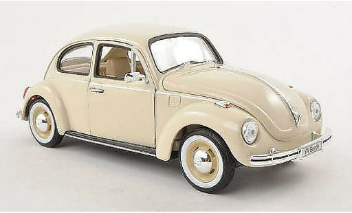 Volkswagen Kafer Base 1/24 Welly mit witwandreifen beige modelauto