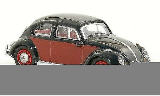 Volkswagen Kafer Base 1/87 Schuco zwart/rood modelauto