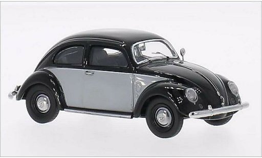 Volkswagen Kafer Base 1/43 Schuco zwart/grijs modelauto