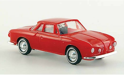 Volkswagen Karmann Ghia Coupe 1/87 Busch Ghia 1600 rood modelauto